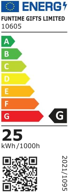 Funtime Gifts Rainbow Molten Flow Lamp - Classic Glow with a Colourful Twist!