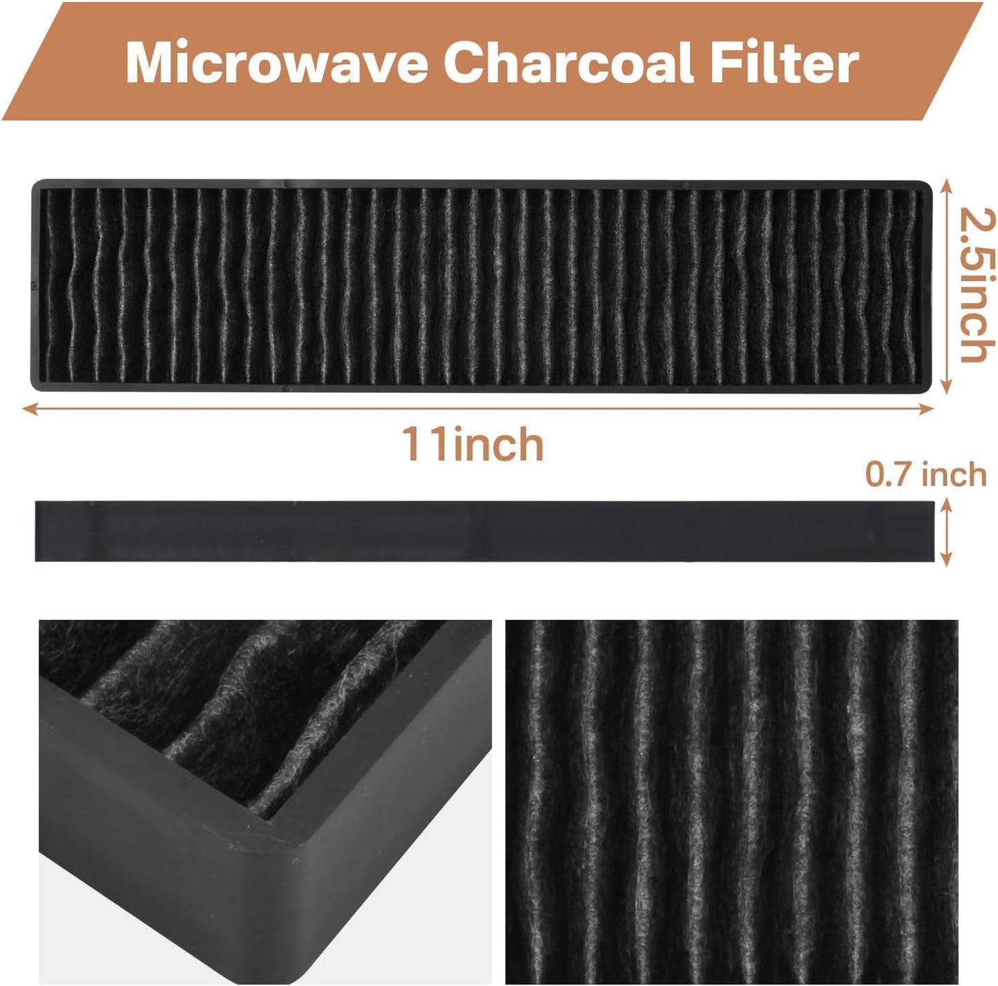 WB06X10807 Microwave Filter Replacement Microwave Charcoal Filter Compatible with GE Microwave PVM9005SJ8SS JVM7195SK6SS PNM9216SK5SS JVM7195EK5ES JNM7196SK6SS JNM7196DK5BB JVM7195DK5WW JVM7195SK6SS