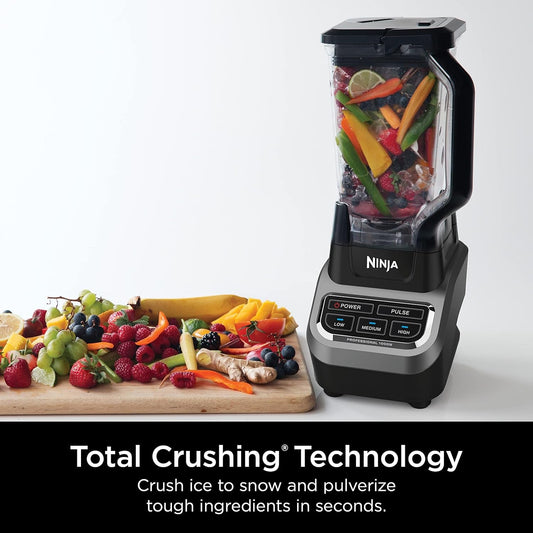 BL610 Professional 72 Oz Countertop Blender with 1000-Watt Base and Total Crushing Technology For-Smoothies, Ice and Frozen Fruit, Black