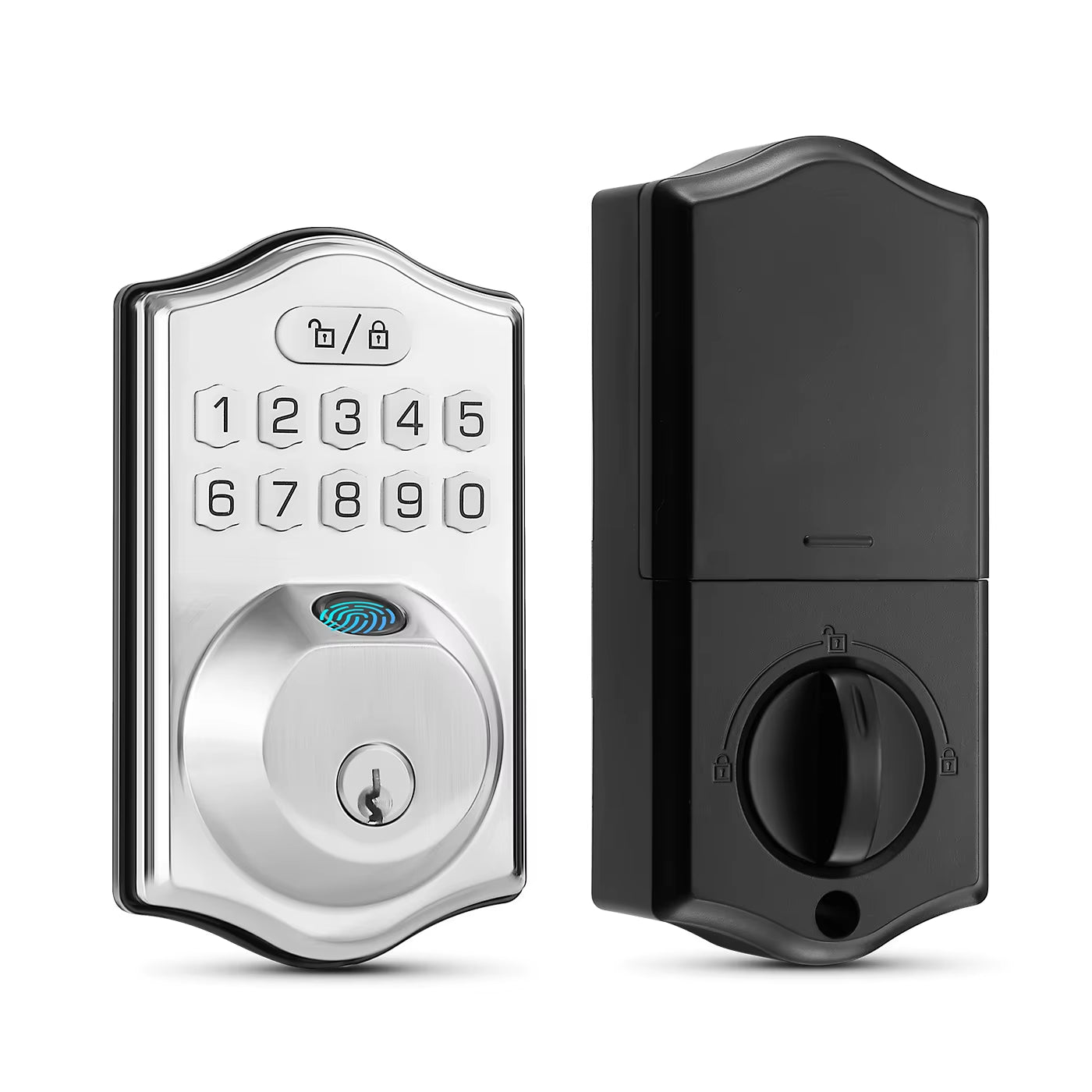 Fingerprint Door Lock Smart Keypad Deadbolt Keyless Entry Door Lock Electronic Keypad Lock Easy to Install Ideal for Entry