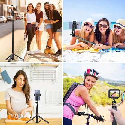 C01 Telescopic Selfie Stick Tripod Monopod Stand Mobile Phone Support Wireless Gimbal Stabilizer for Iphone Android Holder