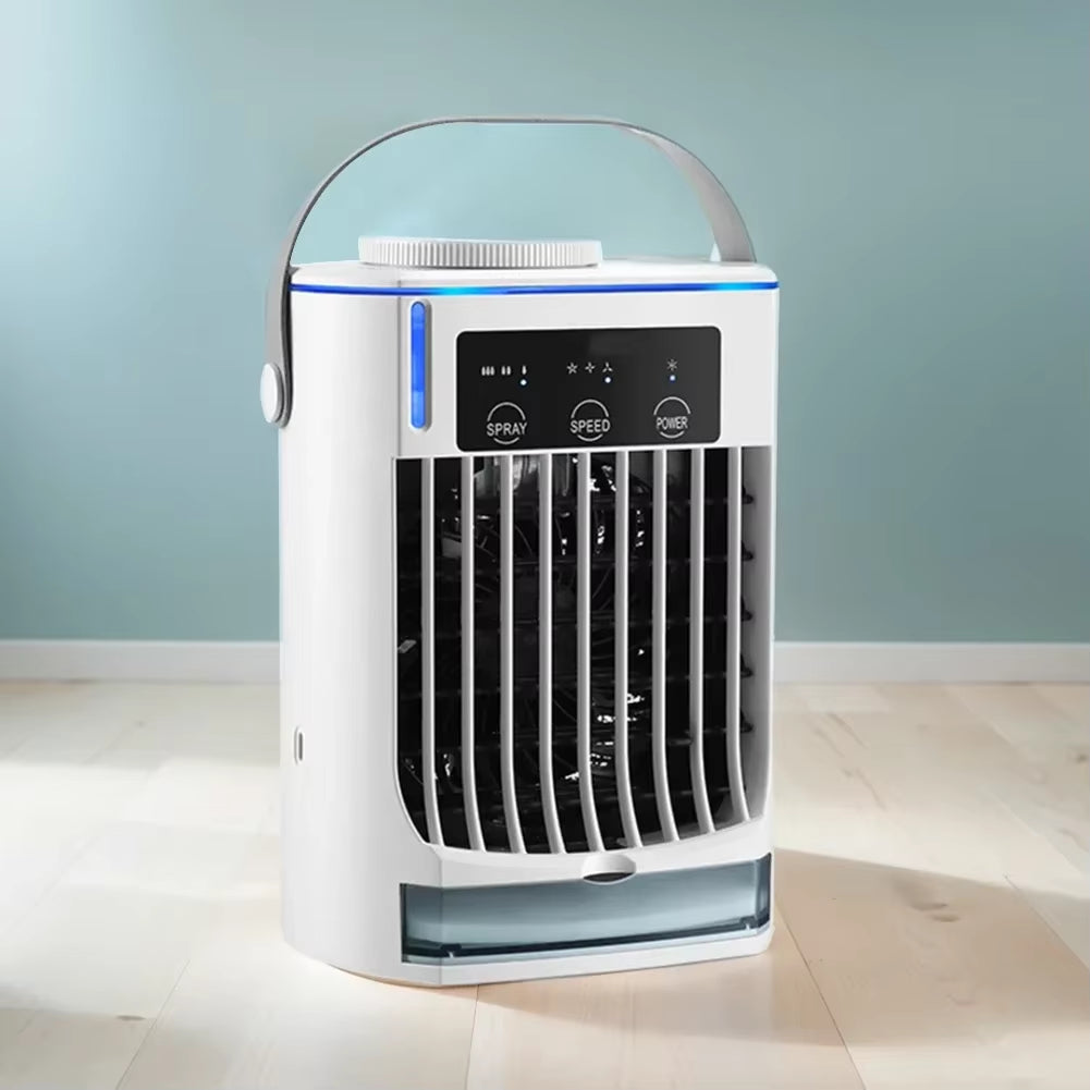 Misting Fan Portable Air Cooler Humidifier with 500Ml Water Tank Quite Mist Water Spray Fan for Home Room Camping Car Office