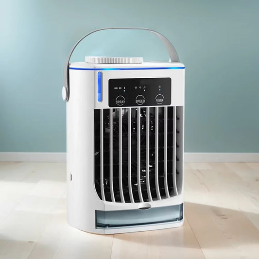 Misting Fan Portable Air Cooler Humidifier with 500Ml Water Tank Quite Mist Water Spray Fan for Home Room Camping Car Office