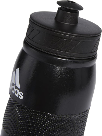 750 ML (28 Oz) Stadium Refillable Plastic Sport Water Bottle, Black/White, One Size