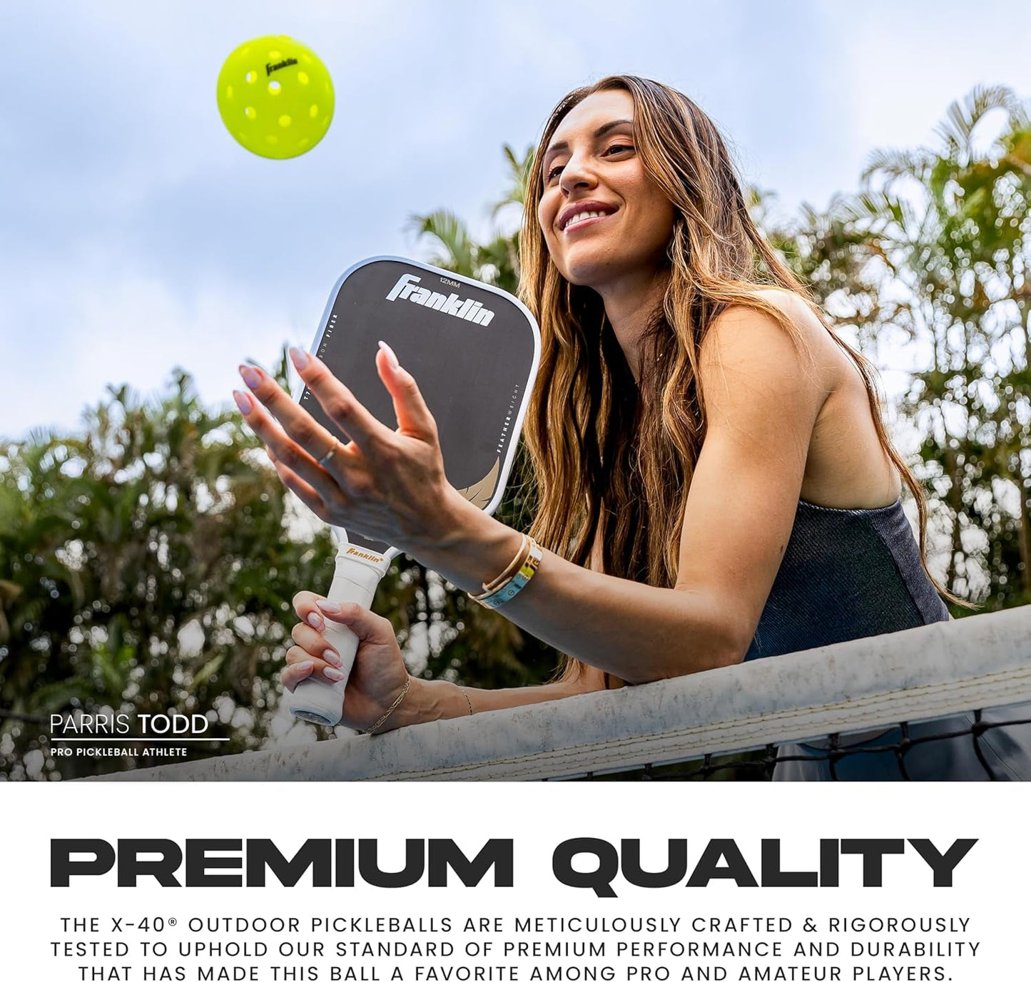 X-40 Outdoor Pickleballs - Official Ball of USA Pickleball, APP Tour + Pickleball US Open - 3 Packs, 12 Packs, 36 Pickleball Buckets, 50, 100 + 400 Bulk Packs of Regulation Pickleballs