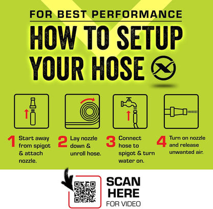 Garden Hose 5/8 In. X 50 Ft, Heavy Duty, Lightweight, Durable, Zillagreen - HFZG550YW-E