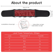 Red Light Massage Belt ,Protective Breathable Belt, Warm , Wearable Device, Tight Waist, Gift for Women Men