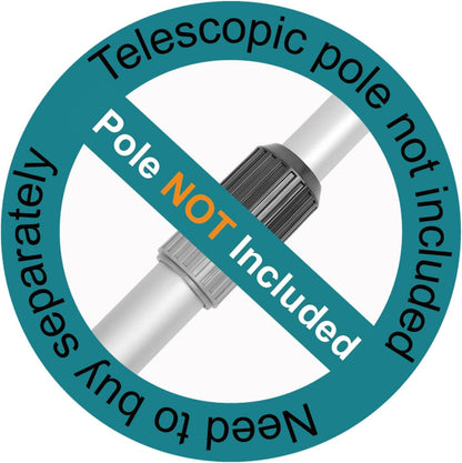 Professional Pool Skimmer Net, Heavy Duty Swimming Leaf Rake Cleaning Tool with Deep Fine Nylon Mesh Net Bag - Fast Cleaning,Easy Scoop Edge,Debris Pickup Removal