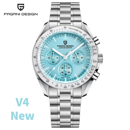 2024 New V5 PD1701 Men'S Watches Luxury Quartz Watch Men Sport Speed Chronograph AR Sapphire Glass 100M Waterproof