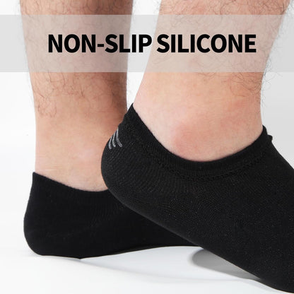 6/10 Pairs Non Slip No Show Socks Womens and Mens Low Cut Invisible Liner Ankle Socks