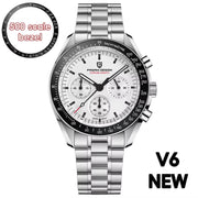 2024 New V5 PD1701 Men'S Watches Luxury Quartz Watch Men Sport Speed Chronograph AR Sapphire Glass 100M Waterproof