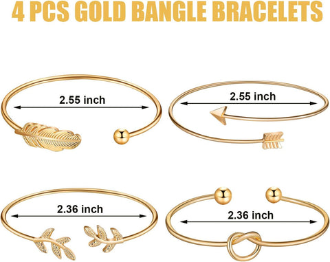 Simple Bar Jewelry Set Vertical Bar Necklace Earrings Adjustable Cuff Bracelet for Women