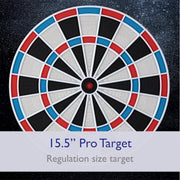 by GLD Products 777 Electronic Dartboard Sport Size over 40 Games Auto-Scoring LCD Cricket Display Impact-Tough Target for Lasting Durability and Ultra-Thin Spider for Fewer Bounce Outs with Soft Tip Darts, Black, One Size