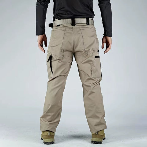 Wear Resistant Work Pant Man Multi-Pocket Straight Cargo Trousers Outdoor Jogging Tactical Pants Spring Autumn Casual Trousers