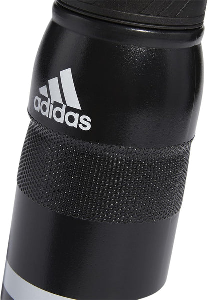 750 ML (28 Oz) Stadium Refillable Plastic Sport Water Bottle, Black/White, One Size