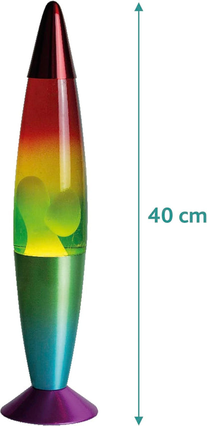 Funtime Gifts Rainbow Molten Flow Lamp - Classic Glow with a Colourful Twist!