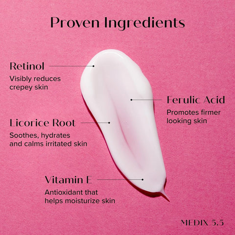 Retinol Body Lotion Firming Moisturizer | Crepey Skin Care Treatment | Retinol Body Cream | Retinol Cream Targets Look of Crepe Skin, Wrinkles, & Sagging Skin, 3 Fl Oz Travel Size, 3-Pack