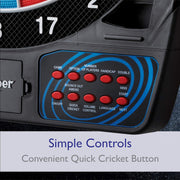 by GLD Products 777 Electronic Dartboard Sport Size over 40 Games Auto-Scoring LCD Cricket Display Impact-Tough Target for Lasting Durability and Ultra-Thin Spider for Fewer Bounce Outs with Soft Tip Darts, Black, One Size