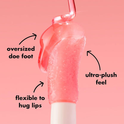 Glow Reviver Lip Oil, Nourishing Tinted Lip Oil for a High-Shine Finish, Infused with Jojoba Oil, Vegan & Cruelty-Free, Coral Fixation