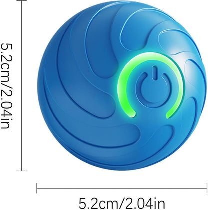 Smart Jumping Ball Toy for Dogs, Duraspin Dog Bouncing Ball, Interactive Bouncing Toys for Small Medium Dogs （2Pack-Orange & Bule）
