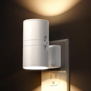Night Light Plug In, Night Lights Plug into Wall, Light Sensor, 0-100LM, Soft White 3000K, Dimmable Night Light, Modern Nightlight for Hallway Bedroom Stairway, 2 Pack