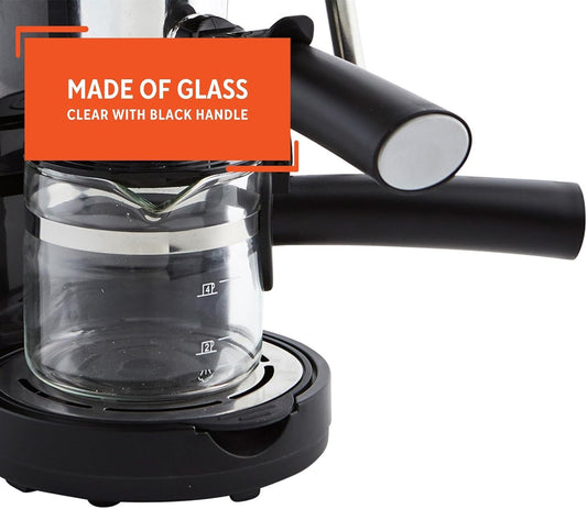 4Cup Glass Replacement Carafe with Black Handle