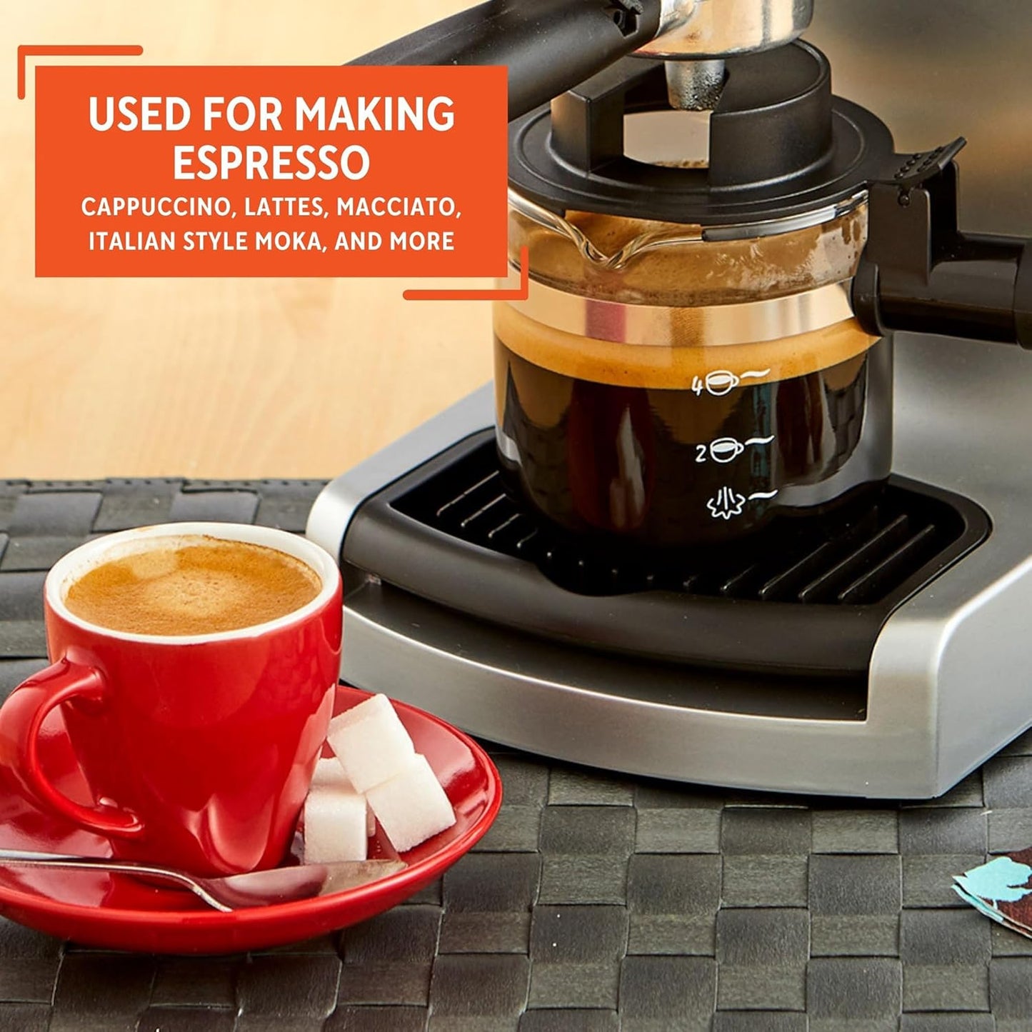 4Cup Glass Replacement Carafe with Black Handle