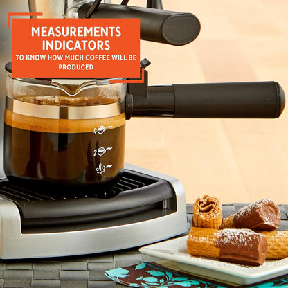 4Cup Glass Replacement Carafe with Black Handle