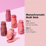 Monochromatic Multi Stick, Luxuriously Creamy & Blendable Color, for Eyes, Lips & Cheeks, Bronzed Cherry, 0.17 Oz (5G)