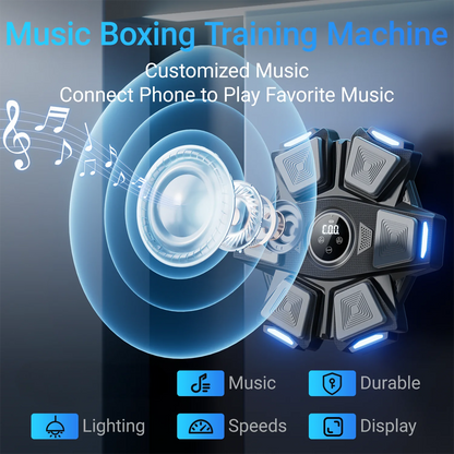 Musical Boxing Machine, Suitable for Both Adults and Children, Smart Touch Screen to Adjust Speed and Mode Anytime and Anywhere