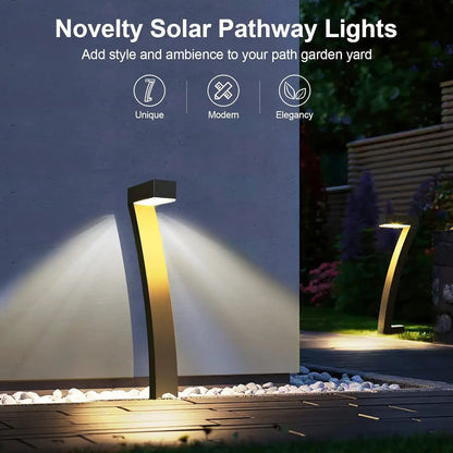 4/6 Pack Bright Solar Outdoor Lights Pathway, 12 Hrs Solar Garden Lights, Auto On/Off for outside Landscape Path Yard Walkway