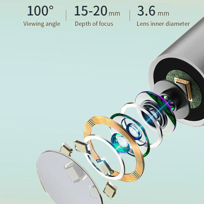 Ear Wax Removal Tool Set with Camera, Equipped with 6 Replacement Spoon Heads, 1080P HD, WIFI Connection, USB Fast Charging