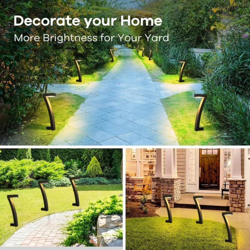 4/6 Pack Bright Solar Outdoor Lights Pathway, 12 Hrs Solar Garden Lights, Auto On/Off for outside Landscape Path Yard Walkway