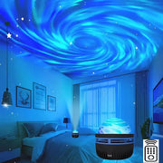 1Pc Star Projector, Galaxy Projector, Water Ocean Wave Projector for Bedroom Night Light Room Decor with 7-Colors Patterns