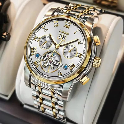 Fashion Men'S Mechanical Wristwatches Business Waterproof Tourbillon Watch Men Top Brand Luxury Automatic Watches for Men