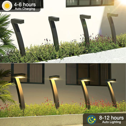 4/6 Pack Bright Solar Outdoor Lights Pathway, 12 Hrs Solar Garden Lights, Auto On/Off for outside Landscape Path Yard Walkway
