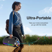 Bluetooth Speaker Output Power Bluetooth Speaker with Excellent Bass Performace Waterproof Camping Outdoor