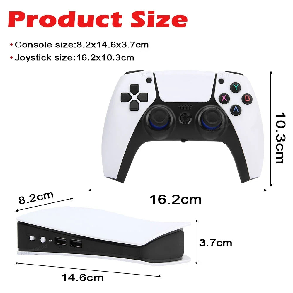 GB5 Video Game Console 256GB/128GB/64G 50000 + Retro Games HD TV Game Box 5 Two Gamepads for PS1/PPSPP/MAME Arcade Gaming Stick