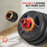 Adjustable Dumbbells, 20/30/40/55/60/70/80/90Lbs Free Weights Dumbbells Convertible 2 or 3 in 1 Set