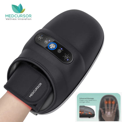 Wireless Electric Hand Massager Air Compression Hot Compress Palm Acupoint Massager Finger Arthritis Numbness Muscle Relaxation
