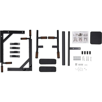 Multi-Grip Wall Mount Pull-Up Bar Dip Station Home Fitness Equipment Gym and Fitness Heavy