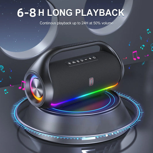 Bluetooth Speaker Output Power Bluetooth Speaker with Excellent Bass Performace Waterproof Camping Outdoor