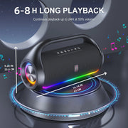 Bluetooth Speaker Output Power Bluetooth Speaker with Excellent Bass Performace Waterproof Camping Outdoor