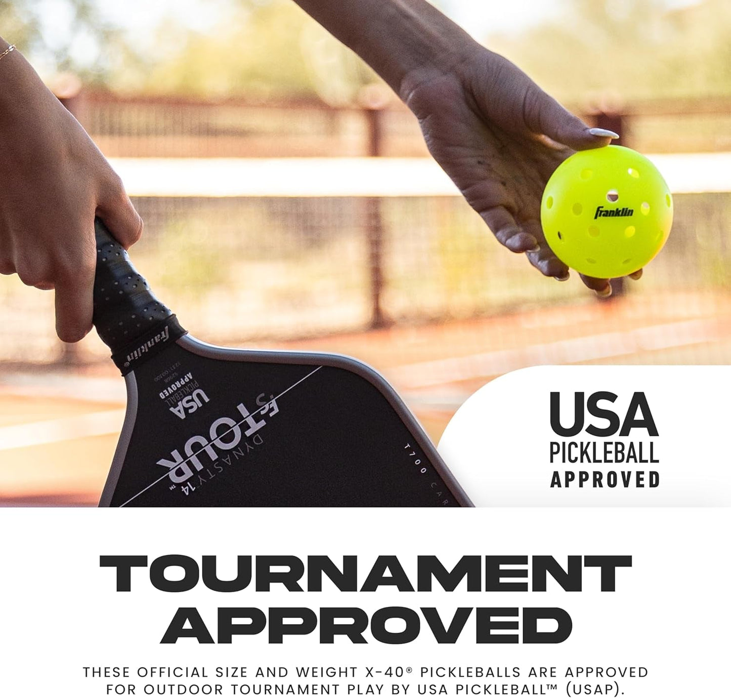 X-40 Outdoor Pickleballs - Official Ball of USA Pickleball, APP Tour + Pickleball US Open - 3 Packs, 12 Packs, 36 Pickleball Buckets, 50, 100 + 400 Bulk Packs of Regulation Pickleballs