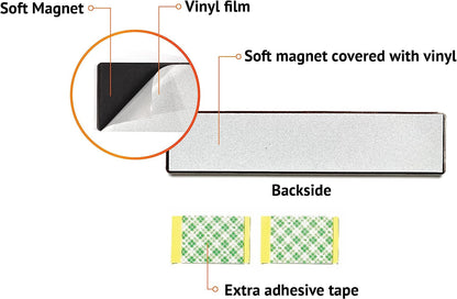 Dishwasher Magnet Clean Dirty Sign,  Premium Stainless Steel Grade 304, Kitchen Organizers and Storage Decor Accessories, Extra Adhesive Tapes Included.