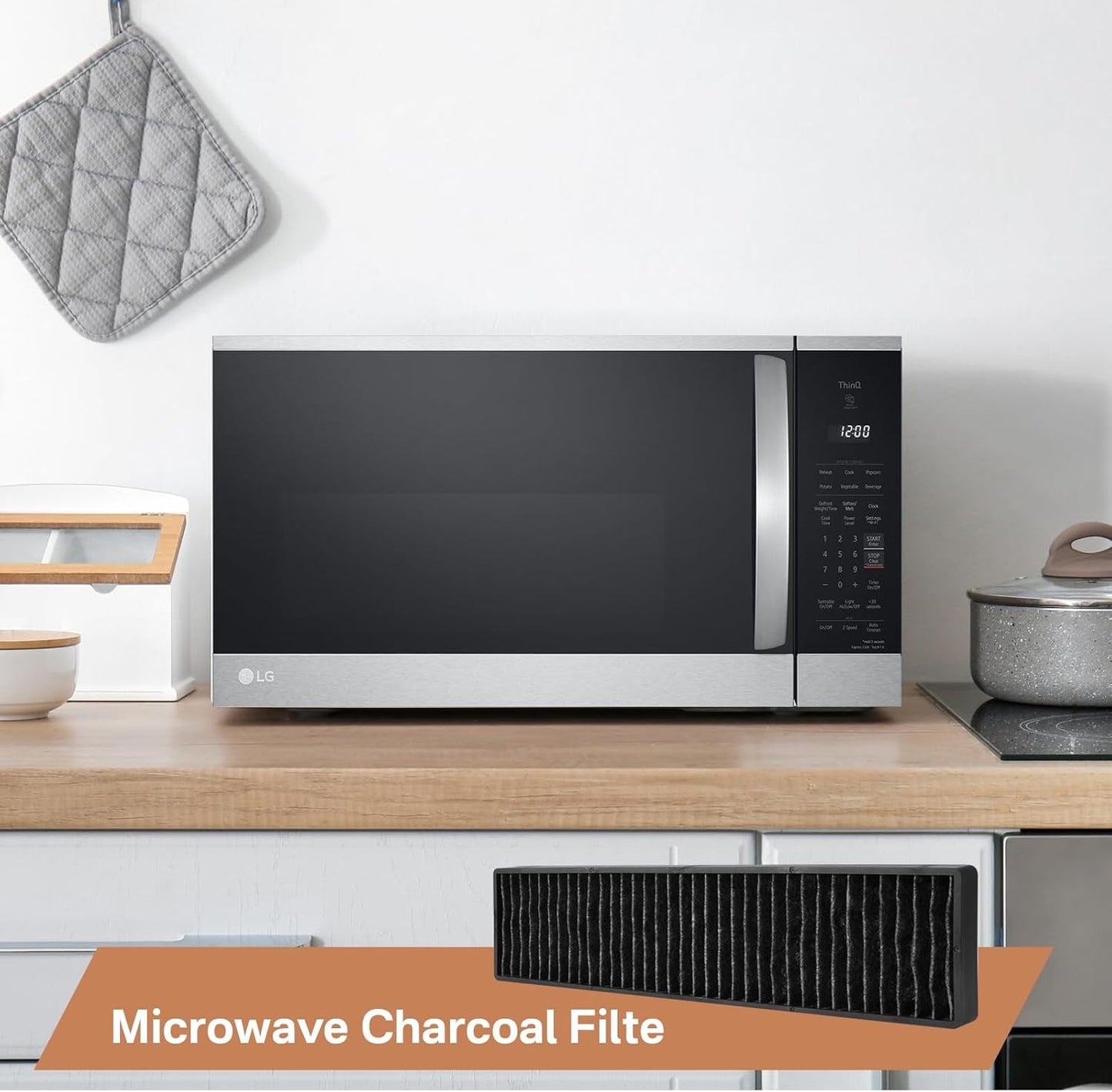 WB06X10807 Microwave Filter Replacement Microwave Charcoal Filter Compatible with GE Microwave PVM9005SJ8SS JVM7195SK6SS PNM9216SK5SS JVM7195EK5ES JNM7196SK6SS JNM7196DK5BB JVM7195DK5WW JVM7195SK6SS