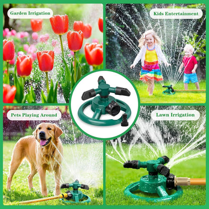 Sprinklers for Yard, Water Sprinkler for Lawn, 360 Degree Rotating Lawn Sprinkler for Yard Large Area, Yard Sprinklers for Kids, Pets Playing