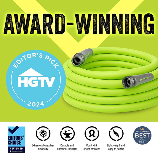 Garden Hose 5/8 In. X 50 Ft, Heavy Duty, Lightweight, Durable, Zillagreen - HFZG550YW-E