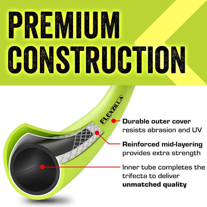 Garden Hose 5/8 In. X 50 Ft, Heavy Duty, Lightweight, Durable, Zillagreen - HFZG550YW-E