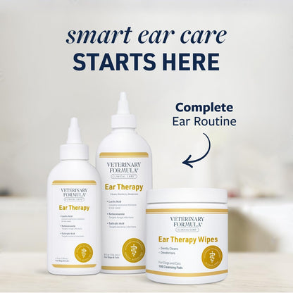 Clinical Care Ear Therapy Wipes, 100Ct – Cat and Dog Ear Cleaner – Help Relieve Itchy Ears Quickly & Effectively Remove Dirt, Debris, and Foul Odor